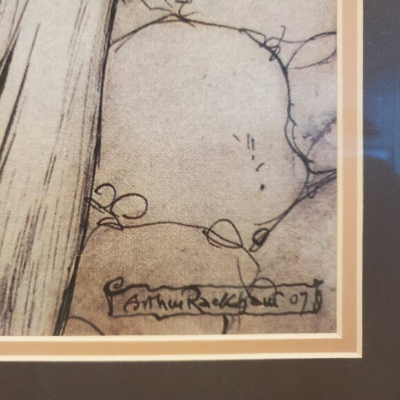 Alice in Wonderland - Tea Party Oil on Canvas Framed Painting - Picture 2 of 4